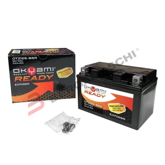 BATTERIA OKYAMI OTZ12S-BRS PRONTA ALL'USO 12V 9AH (023E07059R)