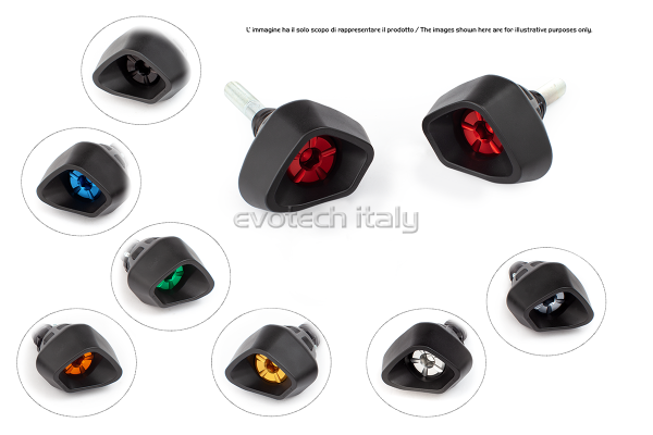 TAMPONI PARATELAIO AMMORTIZZATI Z650 (17-25) (INSERTO VERDE)