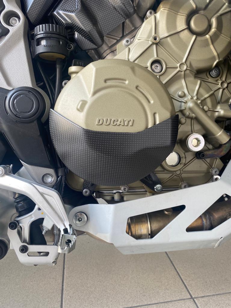 Ducati Multistrada V4 S 2022 Coperchio Frizione in Carbonio - Opaco