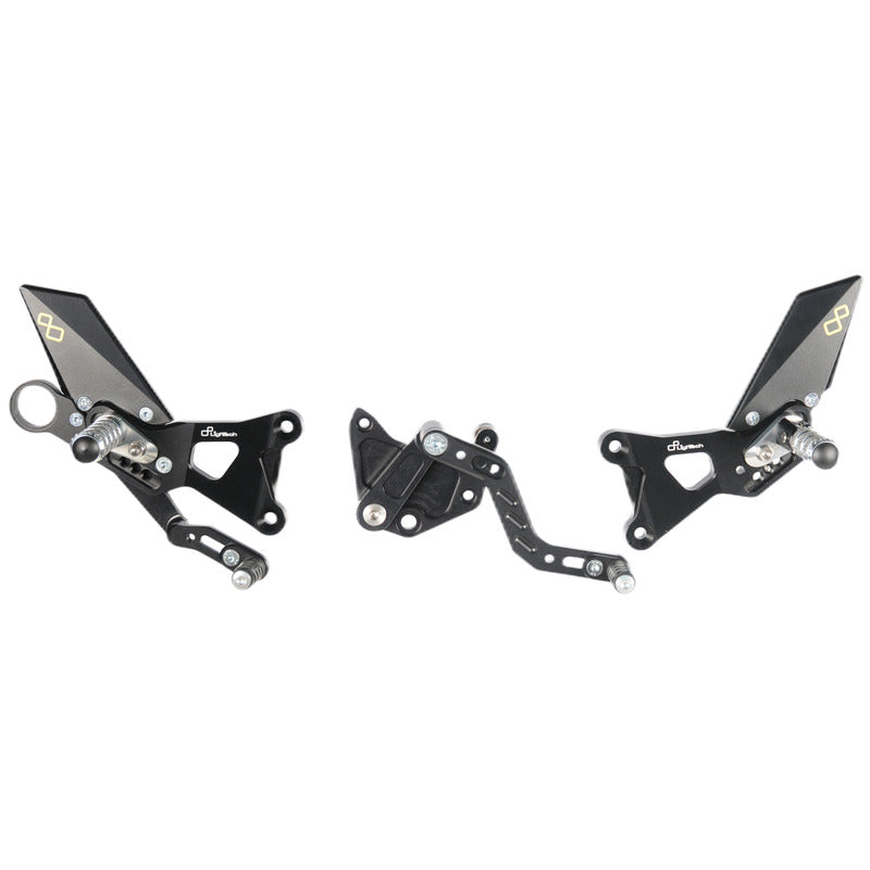Bmw HP4 2018 Pedane Regolabili Con Poggia Piedi Fissi