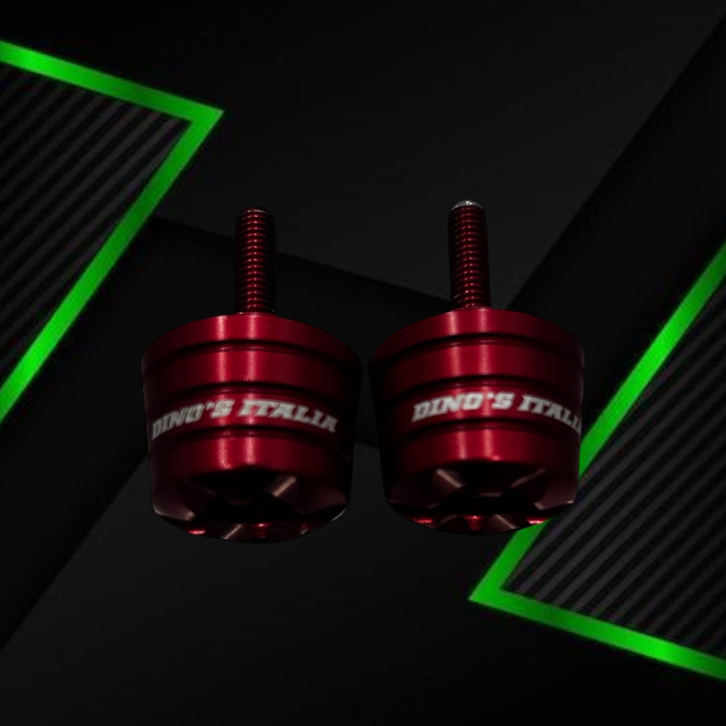 Contrappesi manubrio Multimarca inserto ad espansione (ROSSO) DINO'S ITALIA