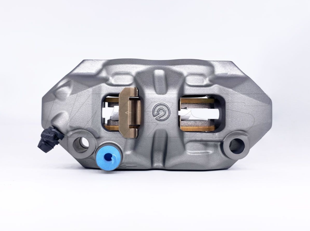 KIT PINZE FRENO M4 MONOBLOCCO BREMBO RACING 108MM + SET PASTIGLIE