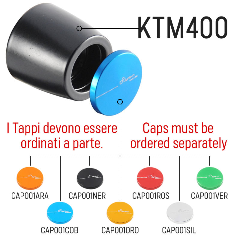 Honda CBR600RR 2006 Contrappesi Manubrio In Metallo / Alluminio Serie 400