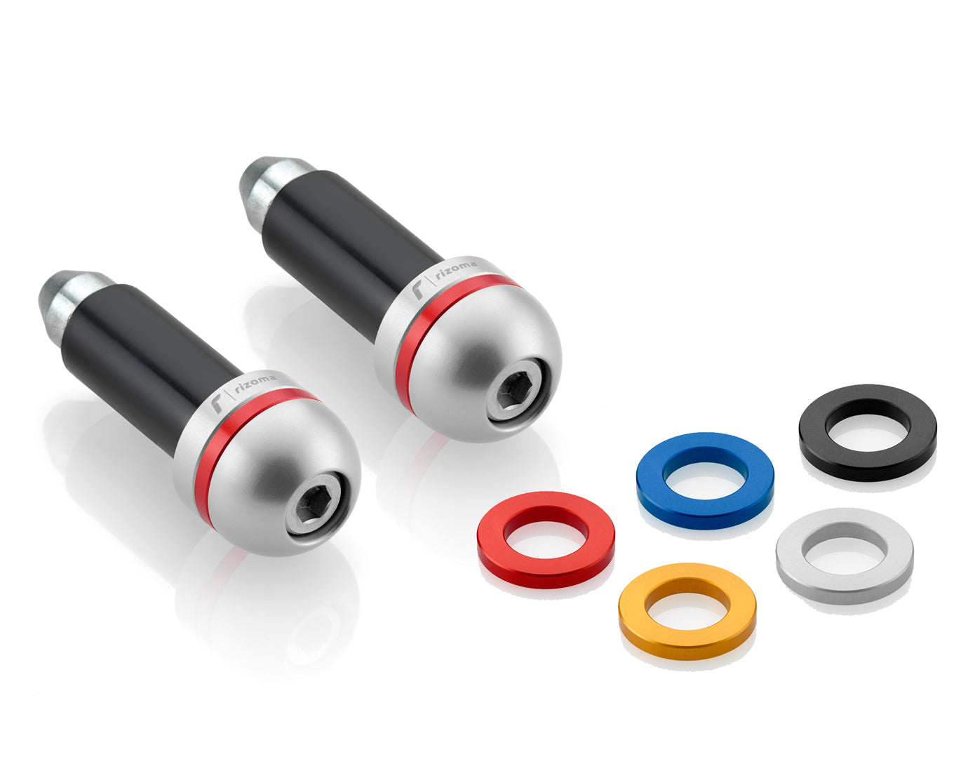 BAR END INTERCAMBIABILI RIZOMA ARGENTO (INSERTO VARIABILE)