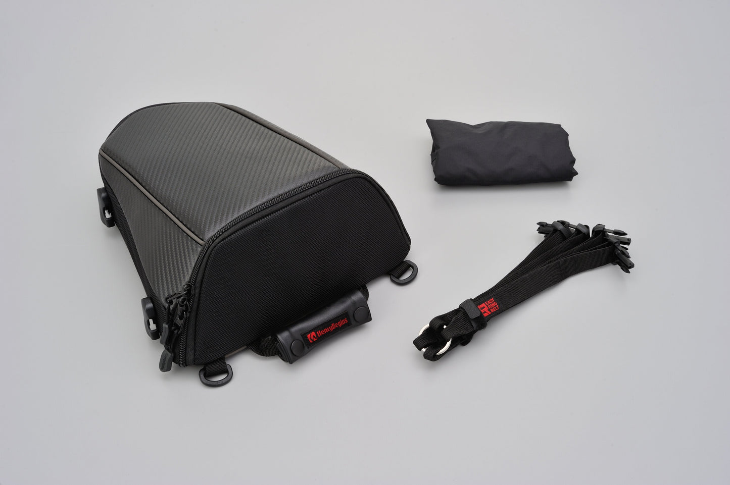 Borsa da sella "HENLYBEGINS" DH-708 , 4 lt - NERO-CARBON