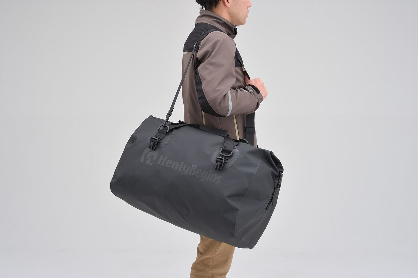 Borsa da sella "HENLYBEGINS" DH-749 - GRIGIO - impermeabile