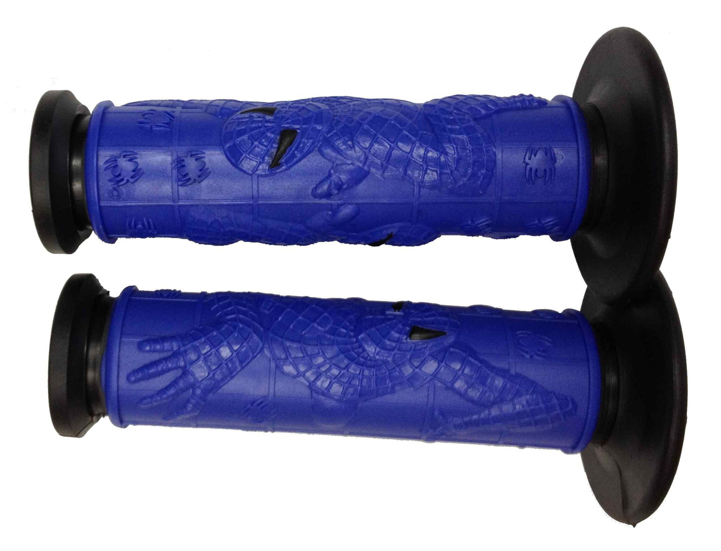 Coppia manopole "SPIDERMAN" L.125 mm colore Nero-Blu