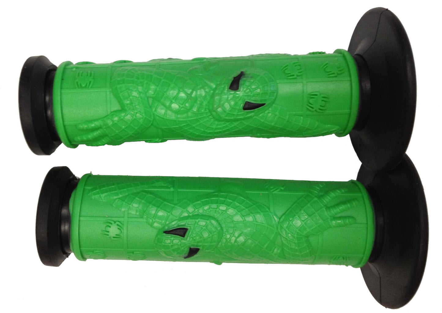 Coppia manopole "SPIDERMAN" L.125 mm colore nero-verde