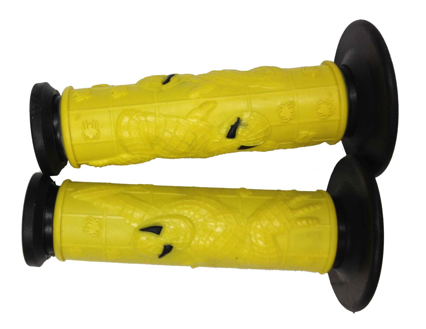 Coppia manopole "SPIDERMAN" L.125 mm colore Nero-Giallo