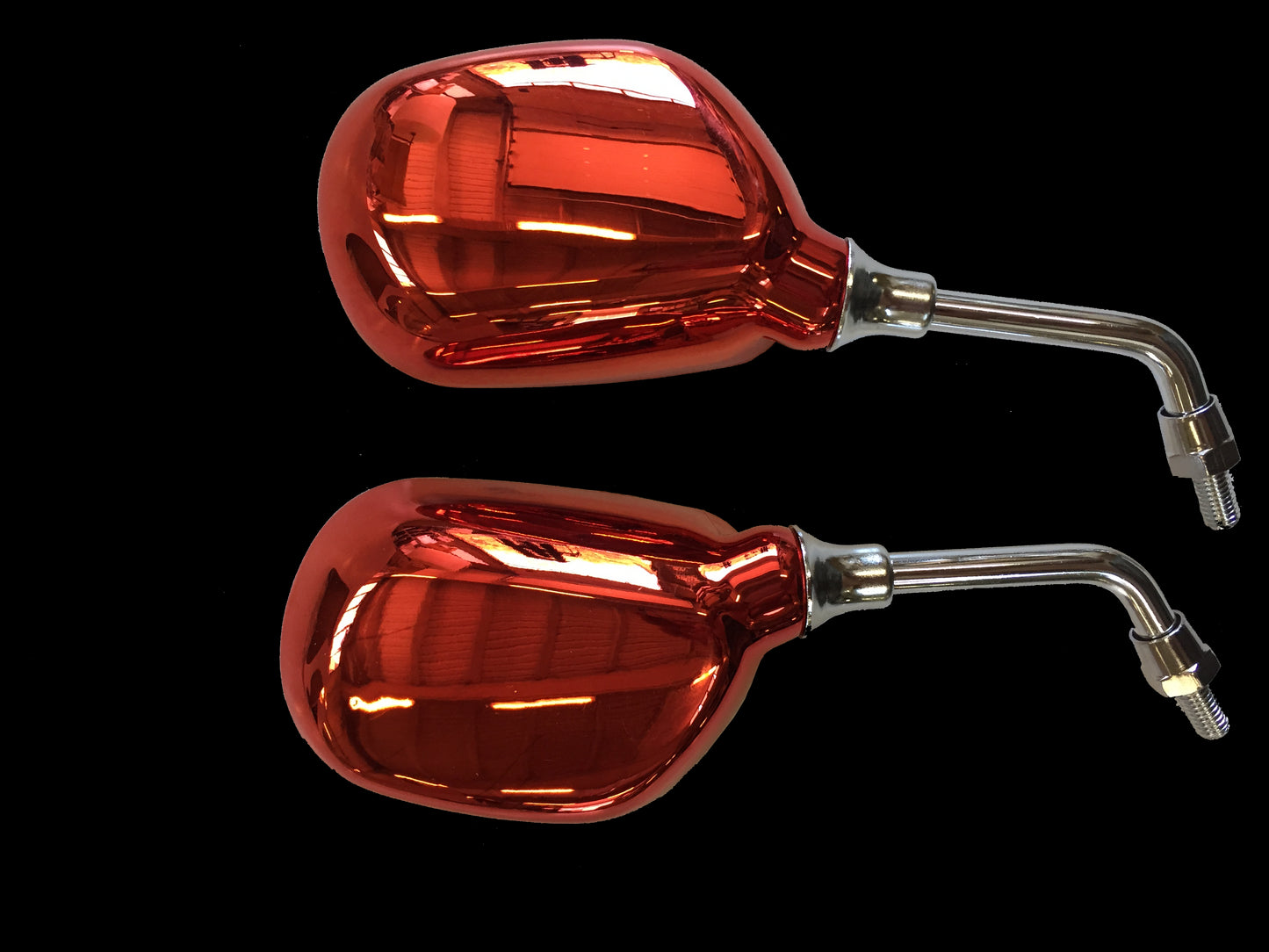 COPPIA SPECCHIETTI SCOOTER UNIVERSALI "SCOOTY" colore Rosso