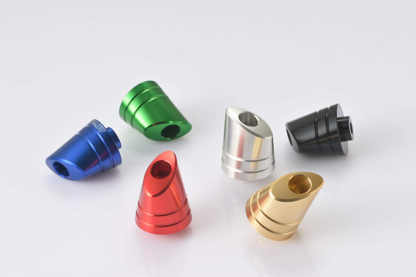 Cp.stabilizzatori manubrio CNC "AERO" - ARGENTO