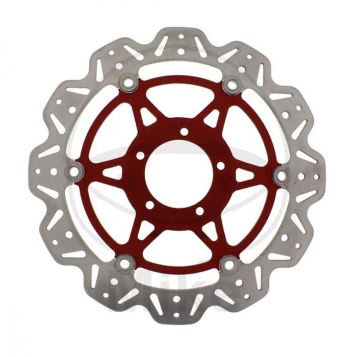 DISCO FRENO VEE ANTERIORE EBC ATTACCO DISCO ROSSO PER HYPERMOTARD (TUTTI MODELLI E ANNATE "NO HYPER MONO")