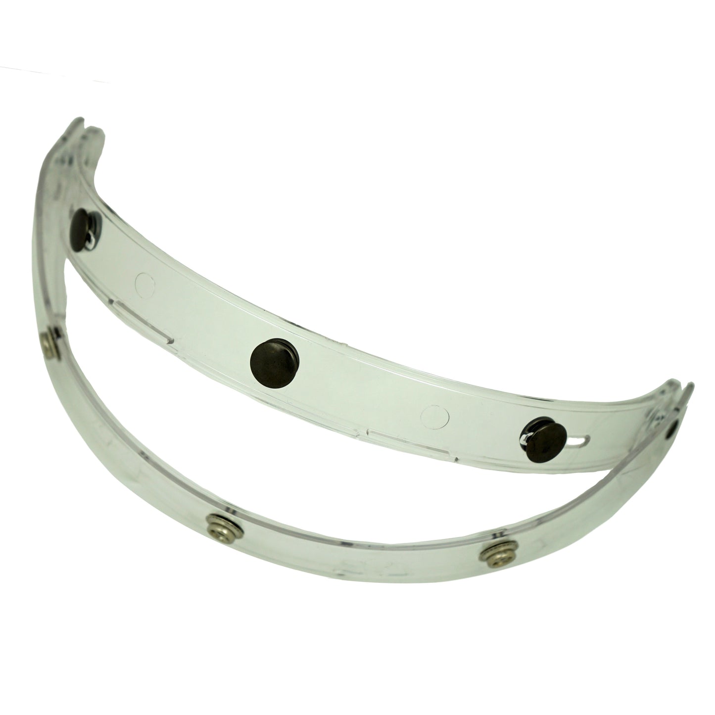 Frontino alza-visiera 3 bottoni apribile, completo di bottoni - Trasparente