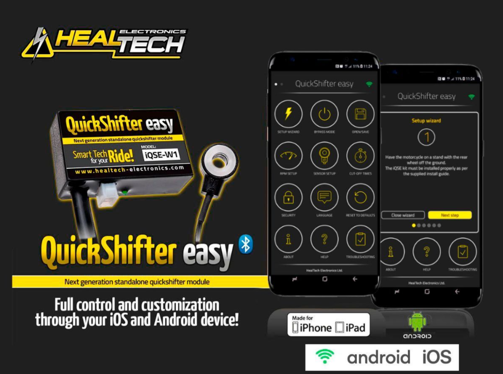 KIT CAMBIO ELETTRONICO WI-FI HEALTECH KAWASAKI Z 900 (EURO 5) 2020-2024