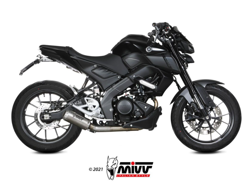 SCARICO COMPLETO STANDARD MIVV MK3 ACCIAIO INOX YAMAHA MT-125 2020-2024