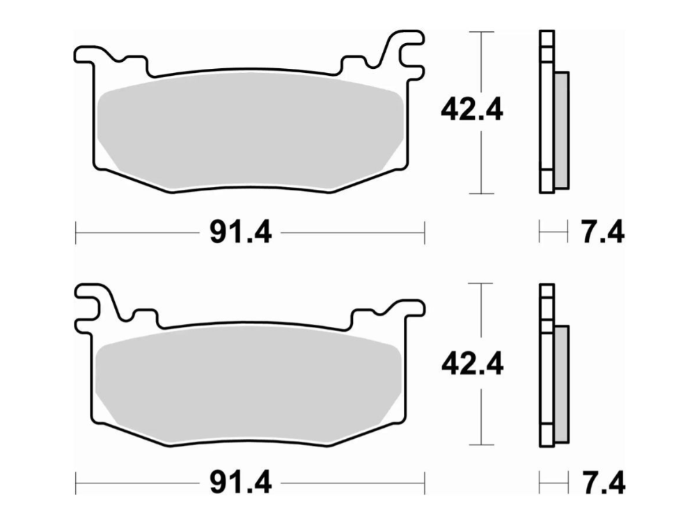 M588Z04 SET PASTIGLIE FRENO BREMBO Z04 PER PINZE HYPURE BREMBO RACING