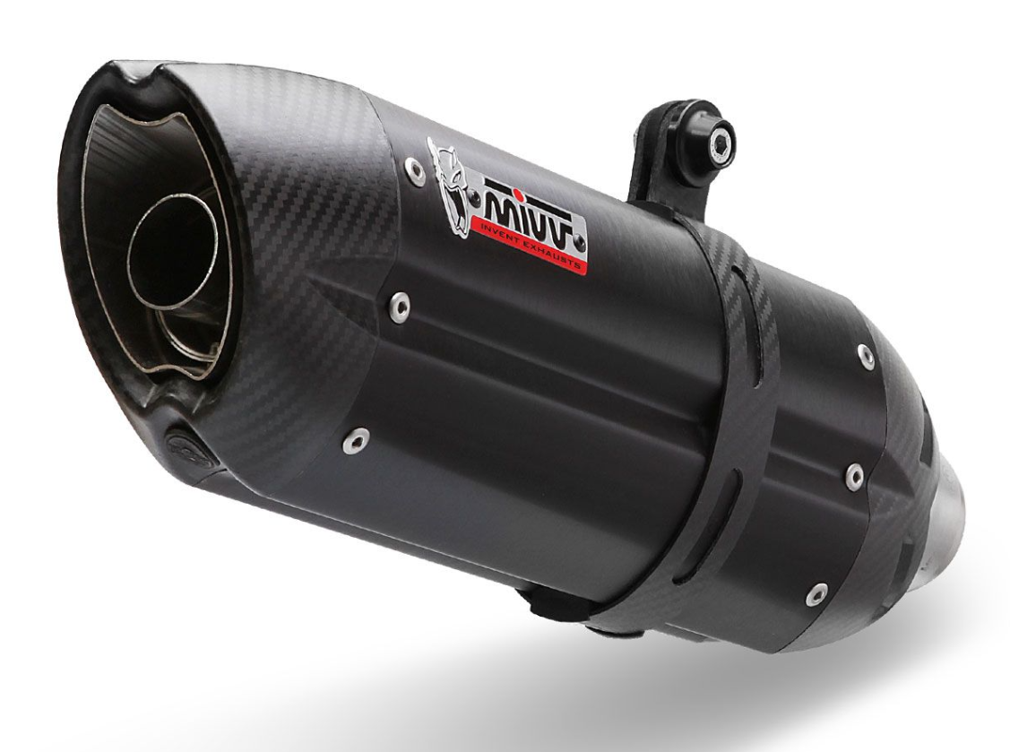 TERMINALE MIVV SUONO ACCIAIO NERO DUCATI HYPERMOTARD 821 2013-2015