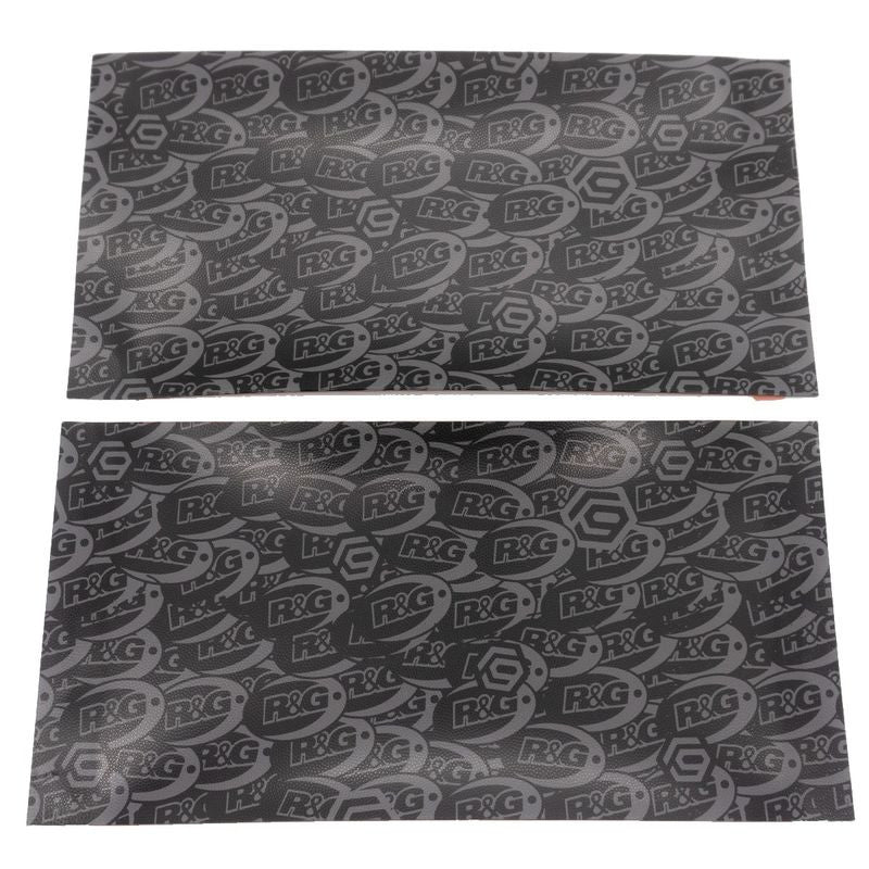 kit 2 pezzi protezioni serbatoio racing R&G logo - fogli 305mmx155mm