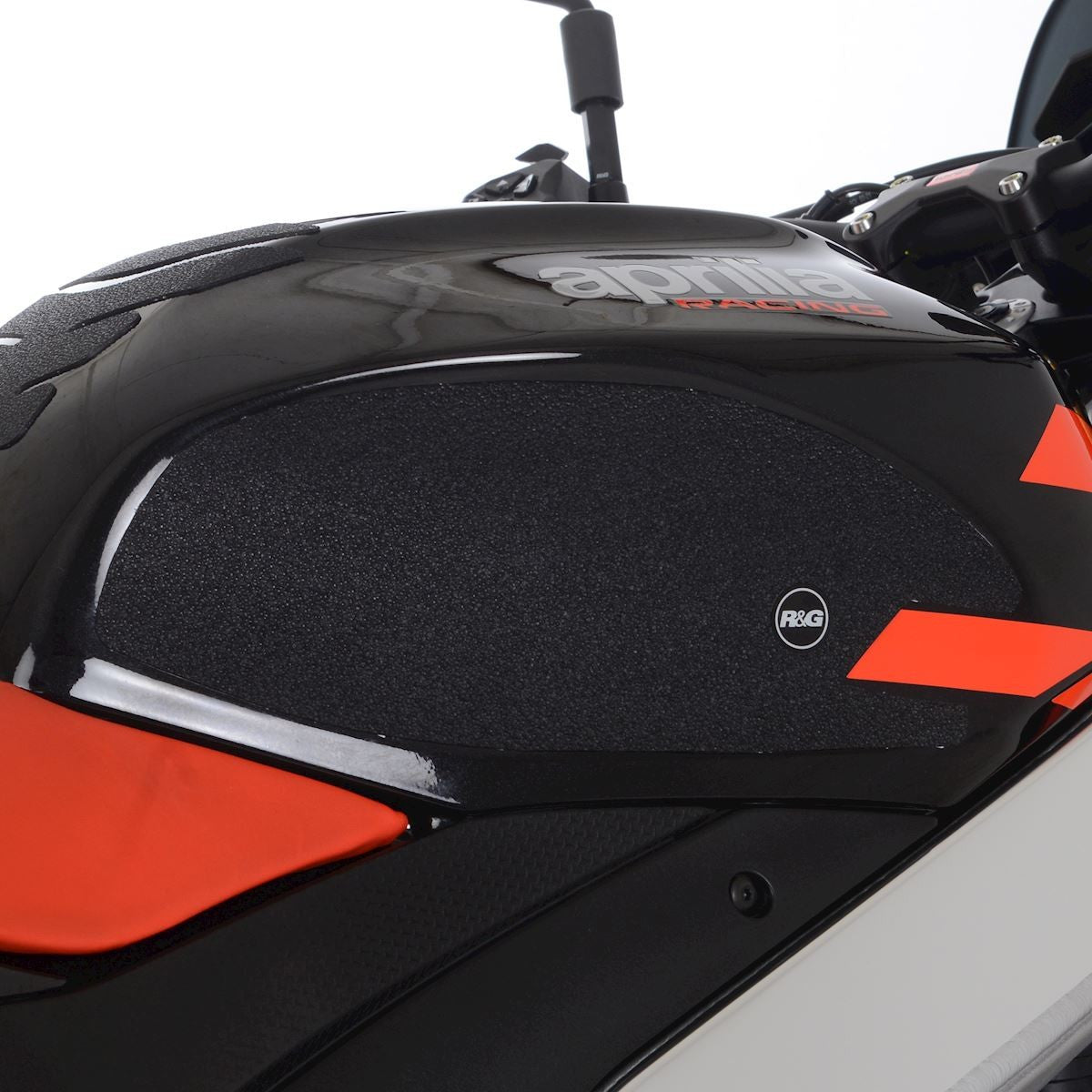 kit 2pz.adesivi anti-scivolo serbatoio Aprilia V4 Tuono 1100 (Factory) '21- / RSV4 1100 (Factory) '21- - nero