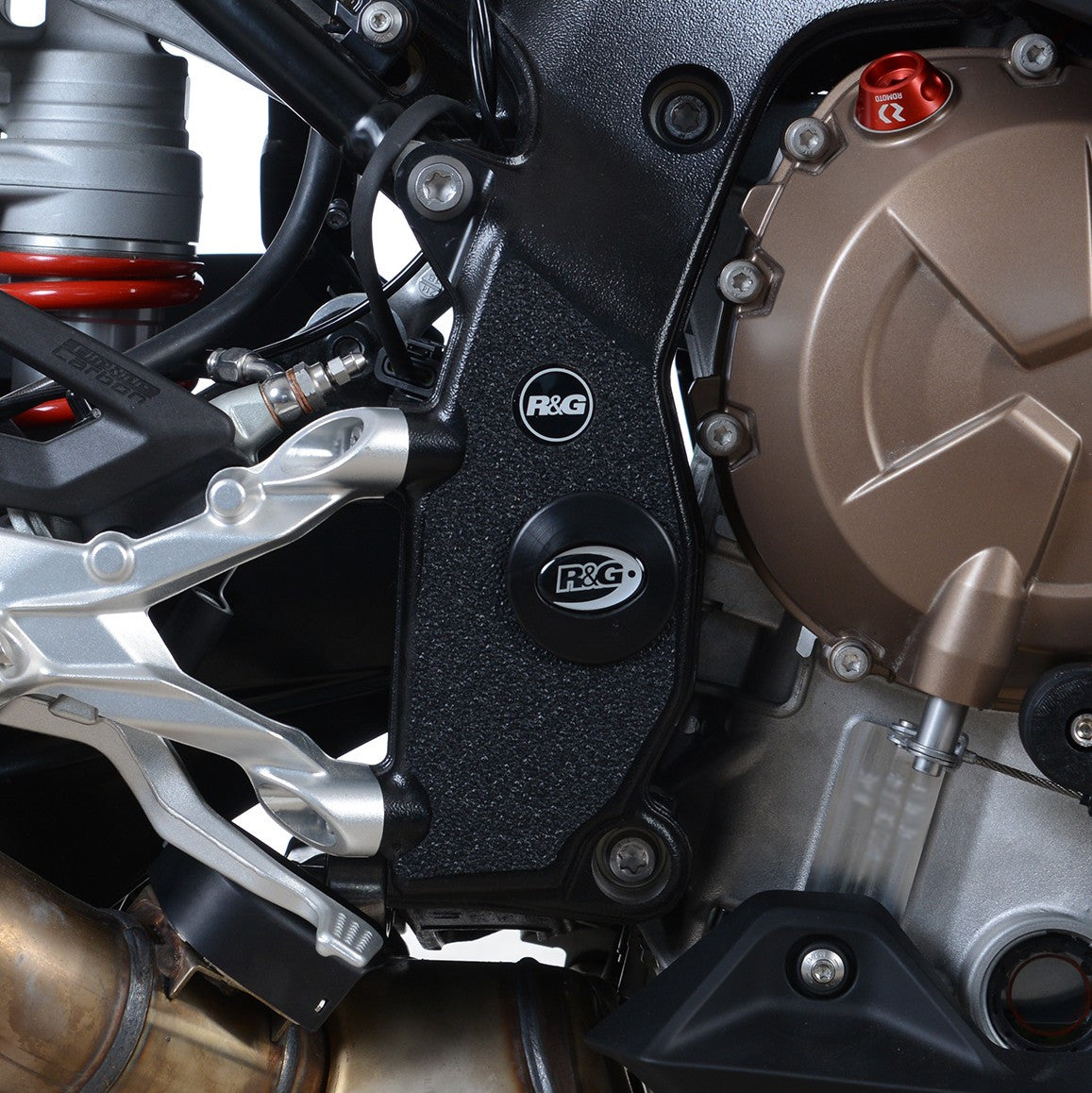 kit 3pz.adesivi anti-scivolo paratacco BMW S1000RR '19-'22 / S1000R '21- (telaio dx-sx, forcellone sx)