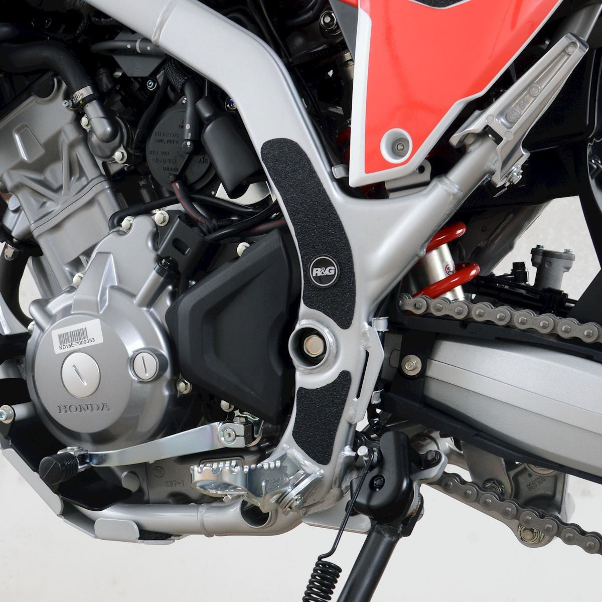 kit 3pz.adesivi anti-scivolo paratacco Honda CRF300L '21-/CRF300 Rally '21- (telaio 2 SX - 1 DX)