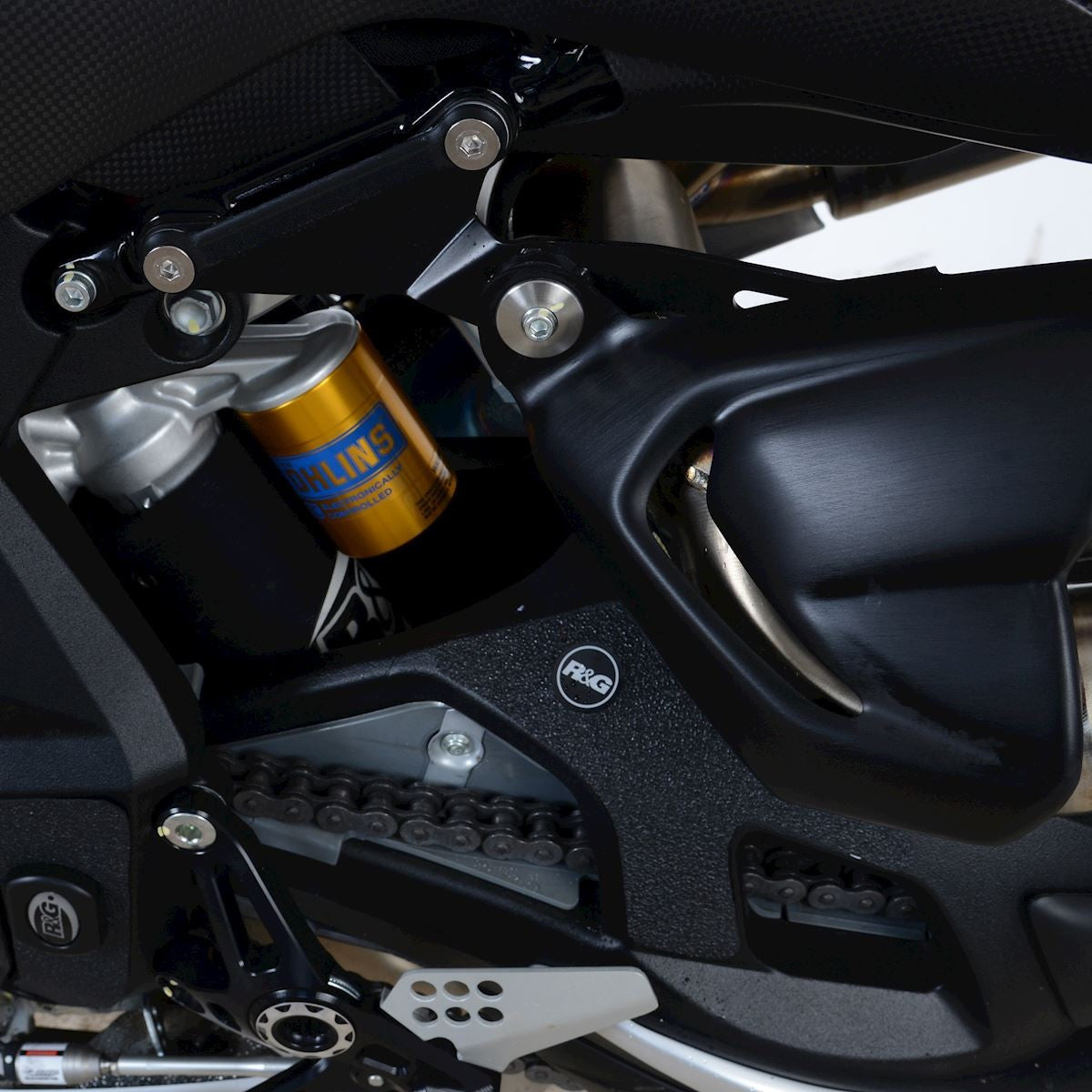 kit 3pz.adesivi anti-scivolo paratacco MV Agusta Brutale 1000RR '20- / Brutale Oro '20- (2 a telaio, 1 forcellone)
