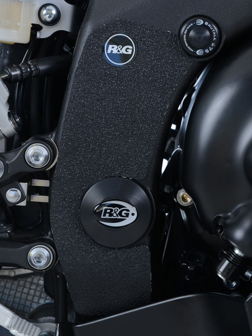 Kit 3pz.adesivi anti-scivolo paratacco YAMAHA YZF-R6 '17- (telaio e lato sx forcellone) - nero