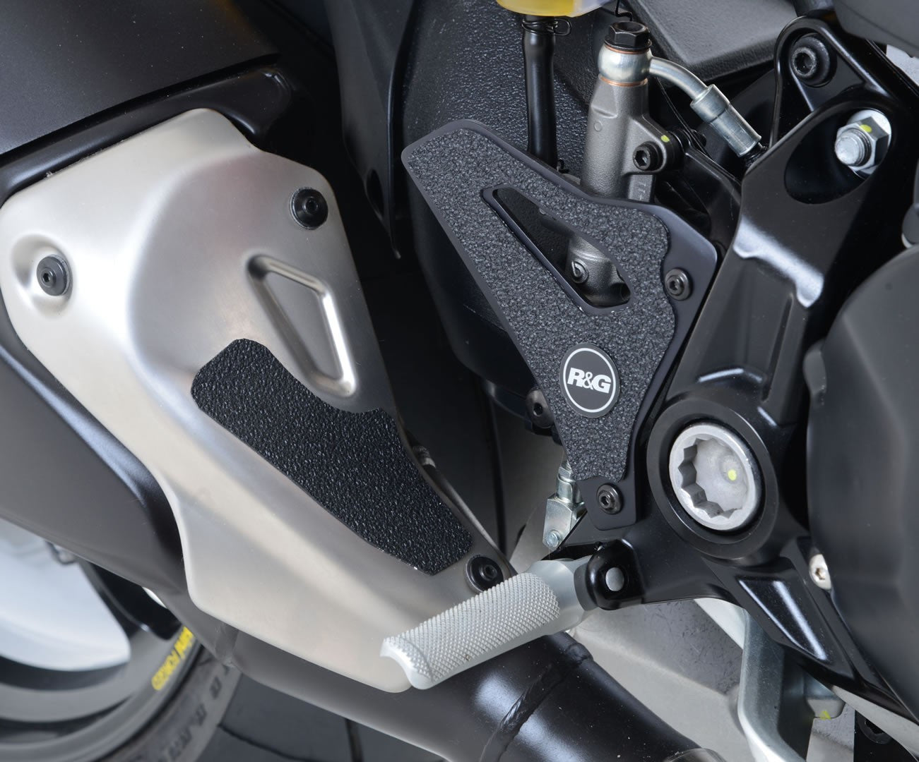 kit 4pz.adesivi anti-scivolo paratacco DUCATI Monster 1200R - nero (anche forcellone)