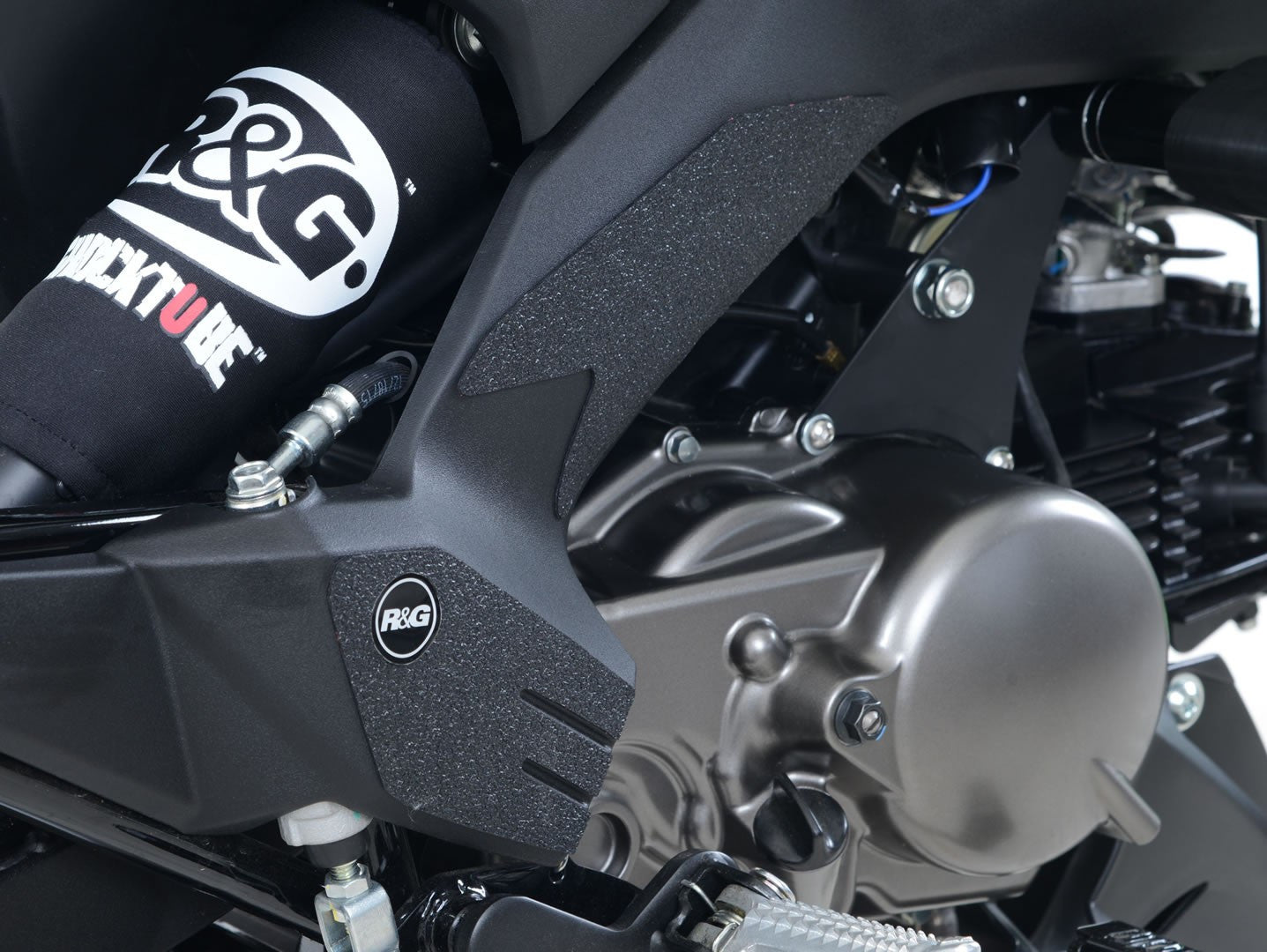 kit 4pz.adesivi anti-scivolo paratacco Kawasaki Z125 - nero (solo telaio)