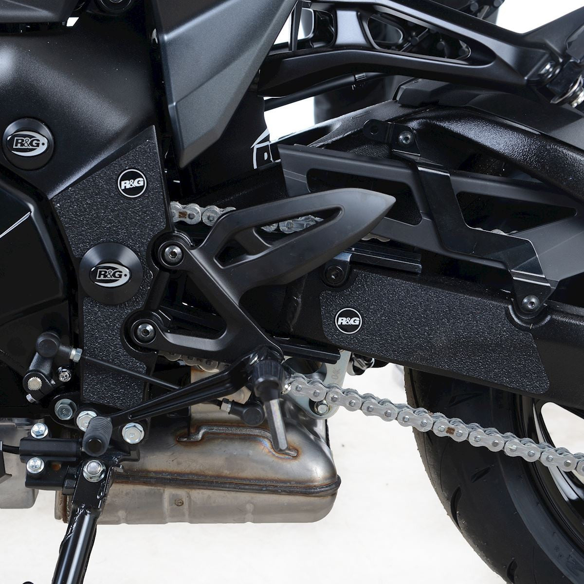 kit 4pz.adesivi anti-scivolo paratacco Suzuki Katana '19- (telaio e forcellone)