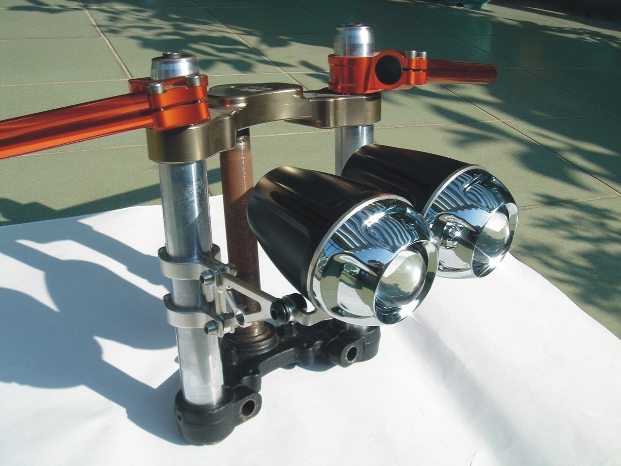 KIT MODIFICA FANALE TWIN POLIELLISSOIDALE HID XENON (SUPPORTI ALLO STELO NON INCLUSI)