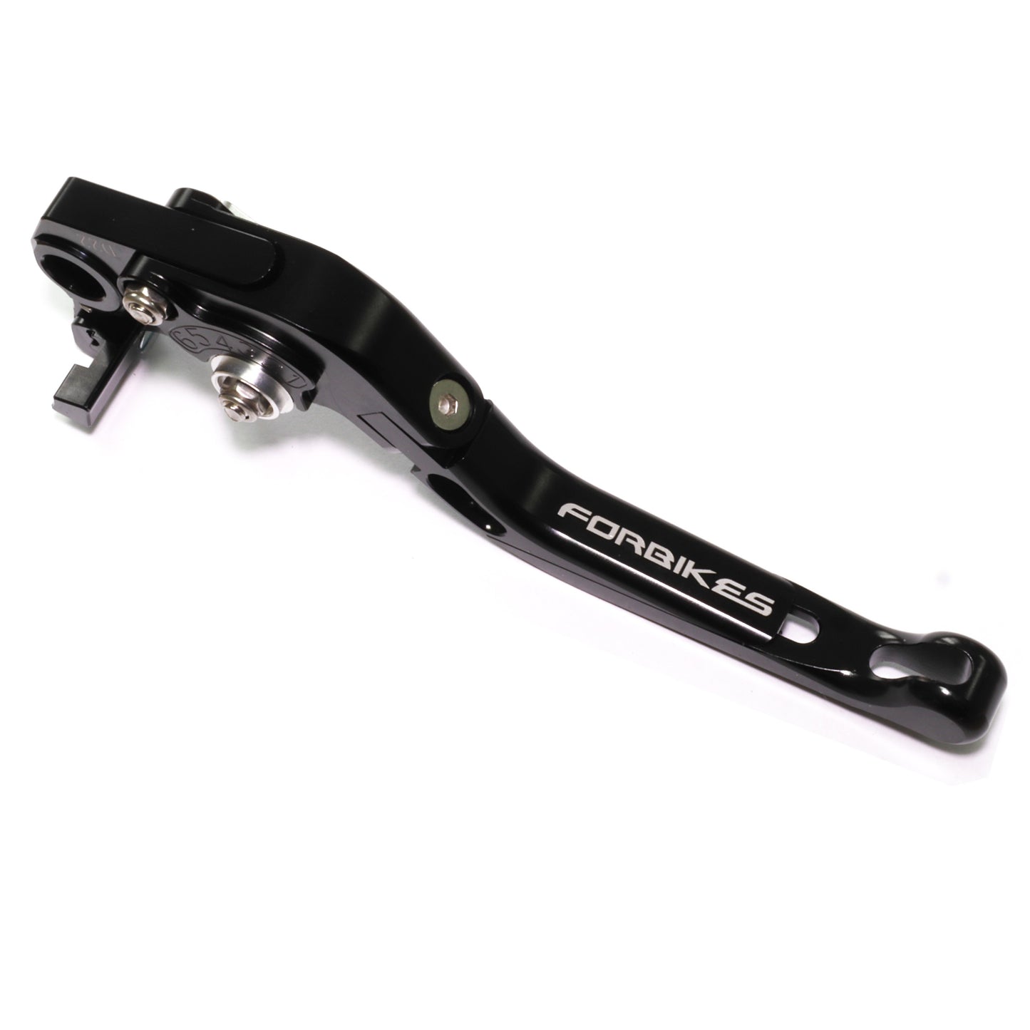 Leva freno moto "Syncro" regolabile e reclinabile, modello per Honda CBR 250 finale leva Nero, colore Nero
