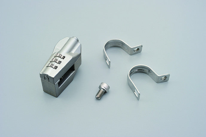 Luccheto per casco con combinazione - manubri diam.22,2/25,4 mm ARGENTO