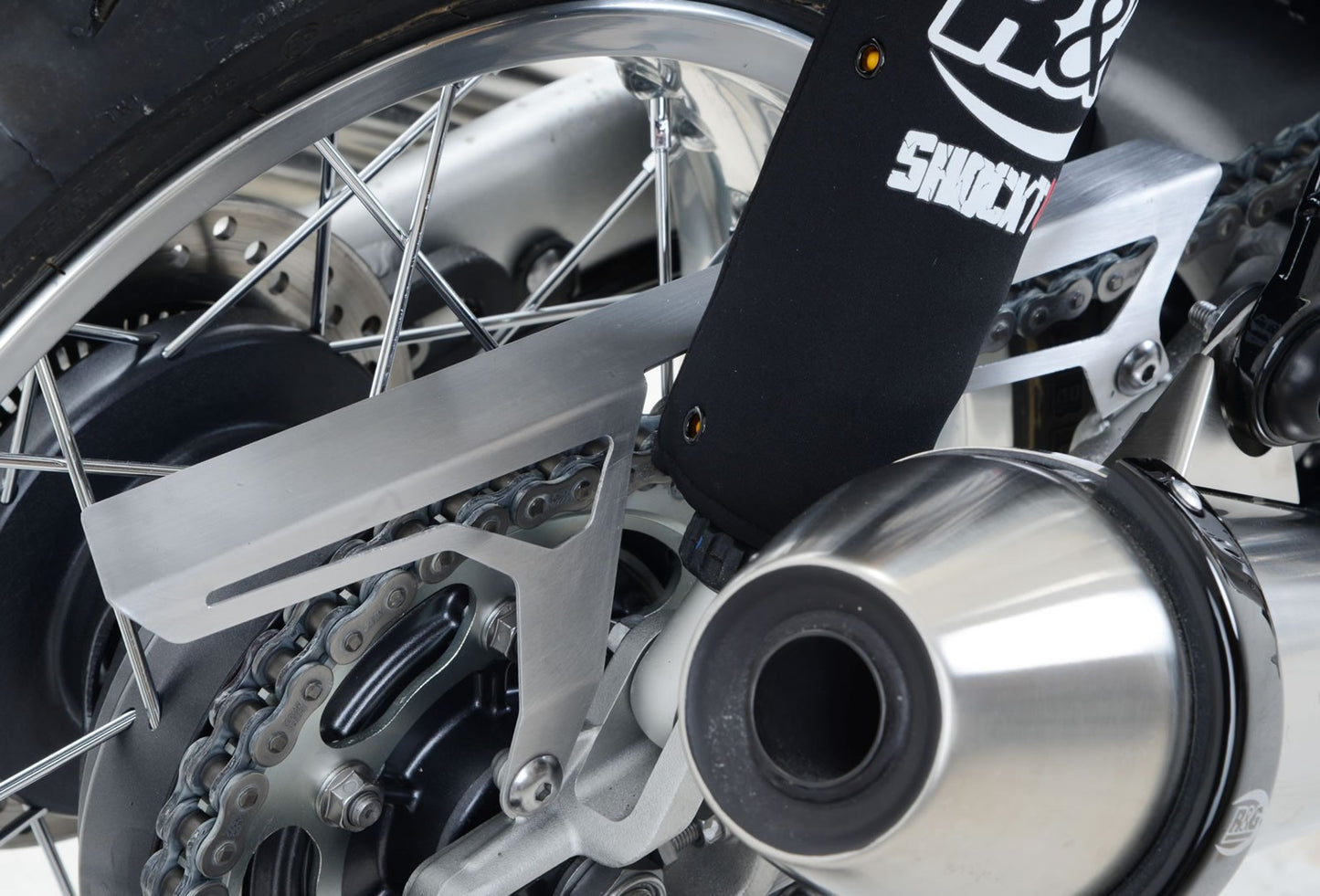 Paracatena in alluminio satinato Triumph Thruxton 1200/1200R / Speed Twin '19-