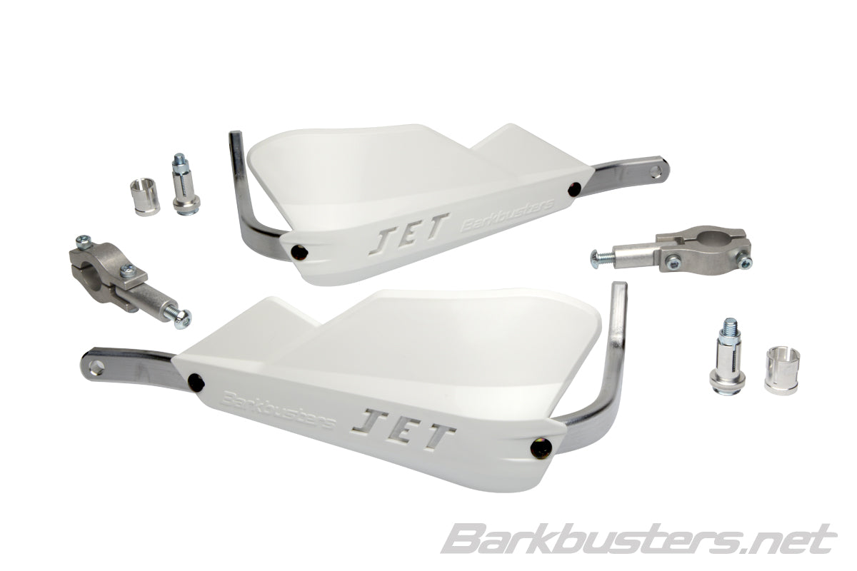 Paramani JET Barkbusters - Due punti di fissaggio (dritto 22mm) - BIANCO