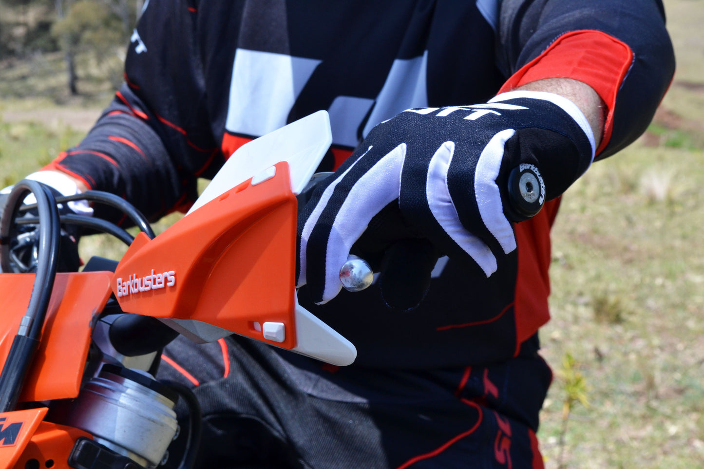 Paramani Barkbusters SABRE MX/Enduro - NERO (con deflettori in VERDE)