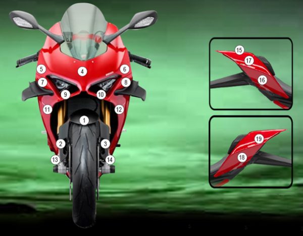 Pellicola protettiva DUCATI PANIGALE V4 Lucido