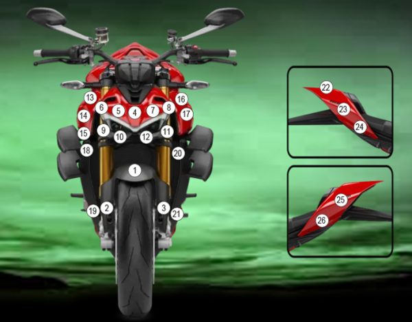 Pellicola protettiva DUCATI STREETFIGHTER V4 Opaco