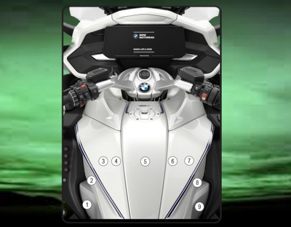 Pellicola protettiva serbatoio per BMW K 1600 RANGE 2022 Lucido