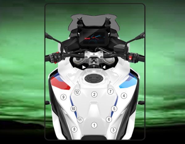 Pellicola protettiva serbatoio per BMW S1000XR 2020 - Lucido