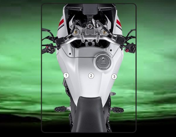 Pellicola protettiva serbatoio per Ducati DESERT X 2022 Lucido