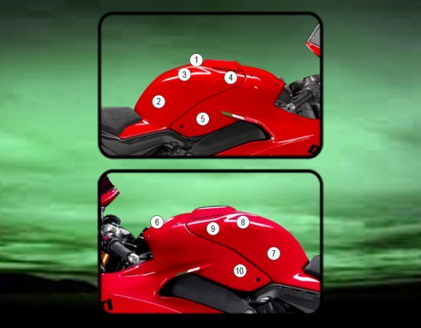 Pellicola protettiva serbatoio per DUCATI PANIGALE V4 Opaco
