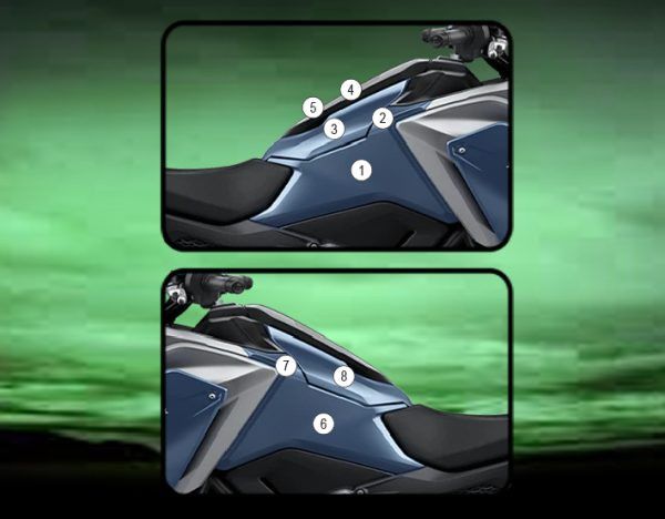 Pellicola protettiva serbatoio per Honda NC750X 2021 - Lucido