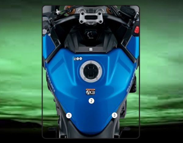 Pellicola protettiva serbatoio per Suzuki GSX-S1000 GT 2022 Lucido