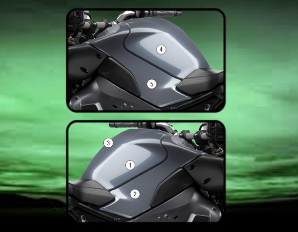 Pellicola protettiva serbatoio per Yamaha MT-10 2022 Lucido