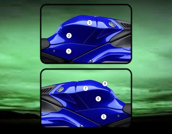 Pellicola protettiva serbatoio per Yamaha R1 2020 - Lucido
