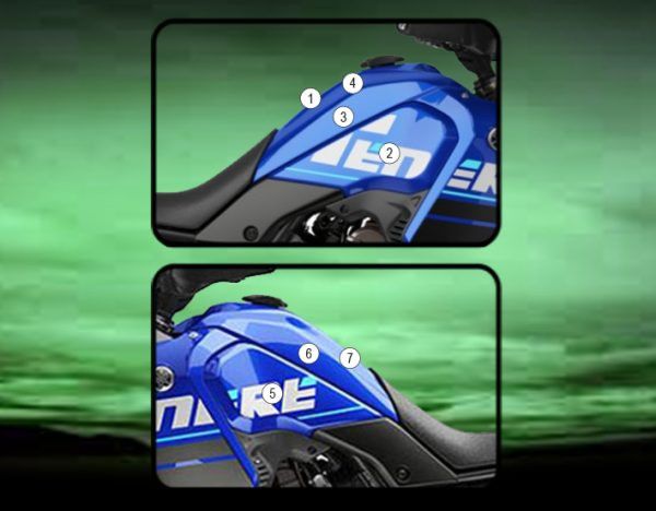 Pellicola protettiva serbatoio per Yamaha TENERE 700 2019 - Lucido