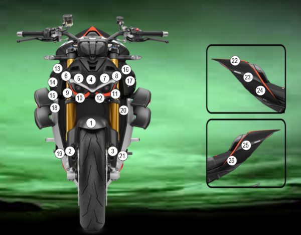 Pellicola protettiva DUCATI STREETFIGHTER V4 SP Lucido