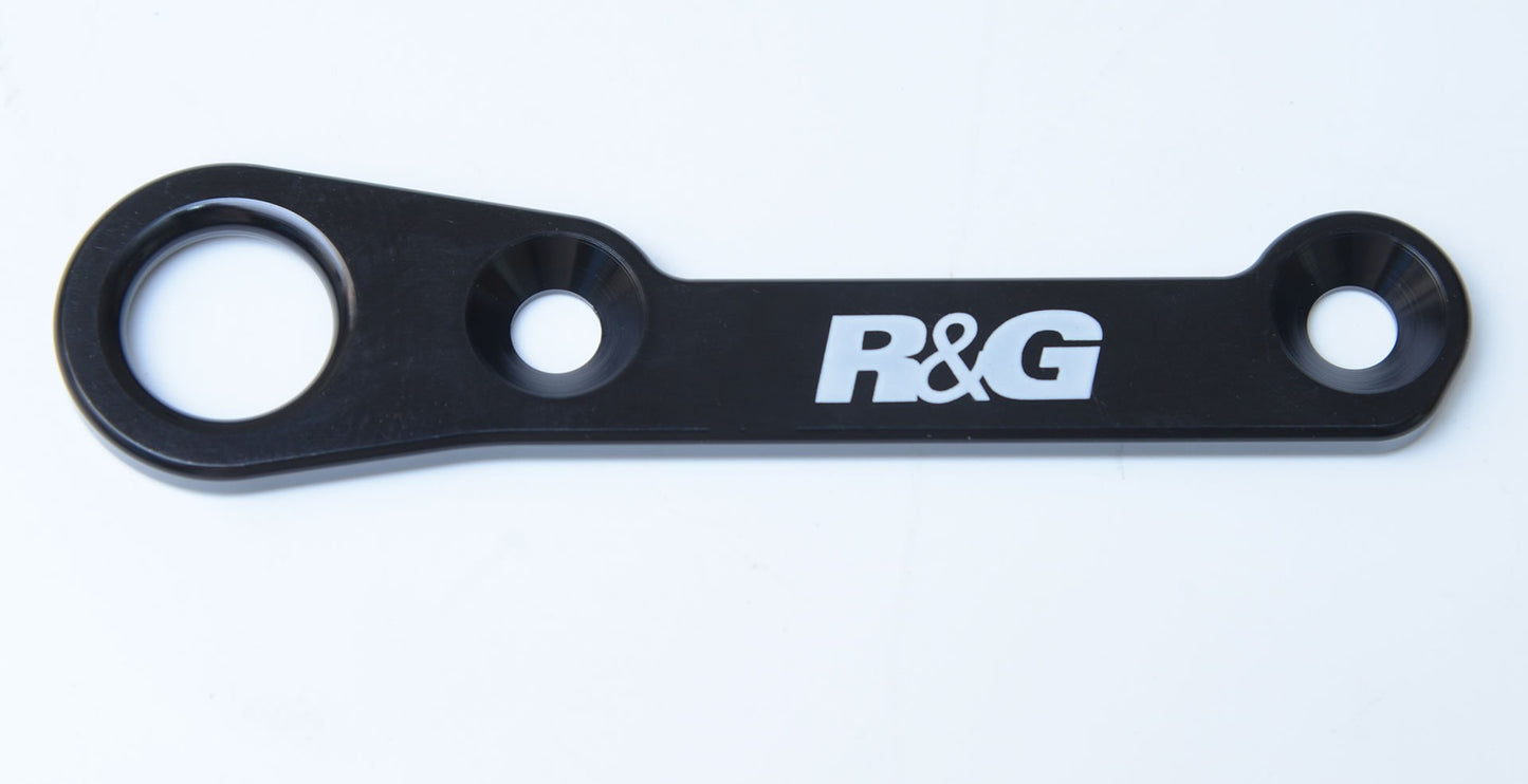 piastra per aggancio cinghie - coppia, Honda CBR500R '16- / CB500F '19- / CB400/500X '13- - nero