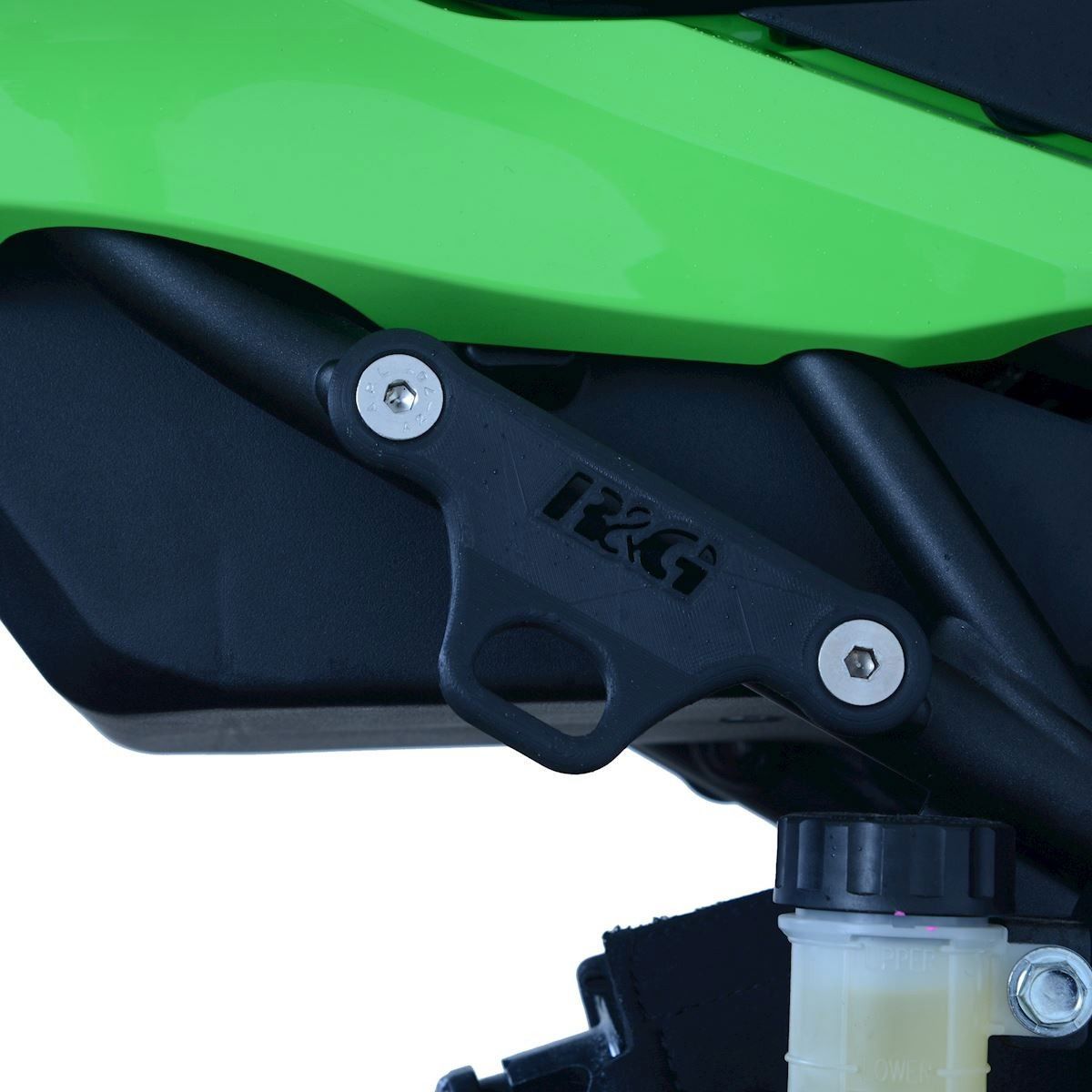 piastra per aggancio cinghie - coppia, Kawasaki ZX-25R '20- / Suzuki GSX-S1000 GT '22- - nero